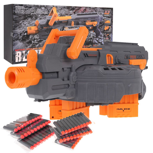 Blaze Storm Toy Rifle med 4 magasin och 60 mjuka kulor