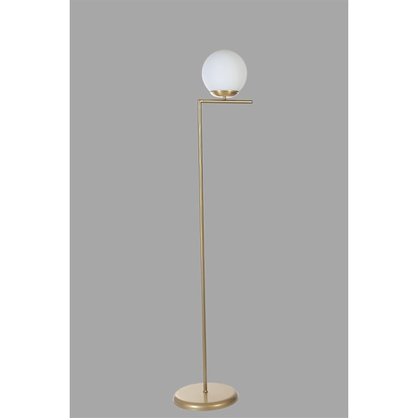 Gulvlampe Araz Eskitme Beyaz Camlı Lambader