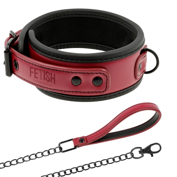 Fetish Submissive Dark Room - Neopren Foder Chain Halsband