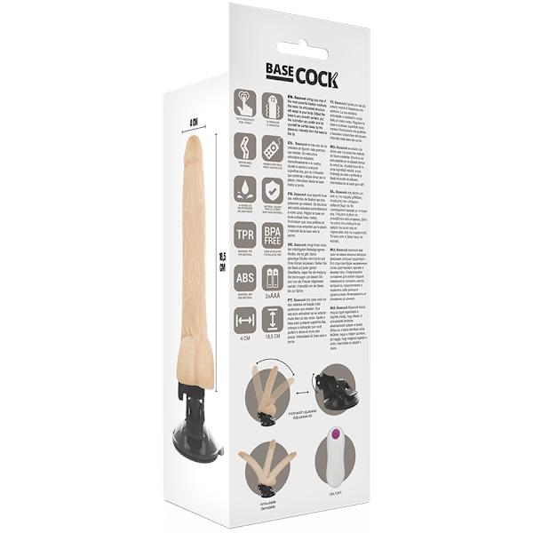 Basecock - Realistisk ledbar fjärrkontroll Kött 18,5 Cm -O- 4 Cm