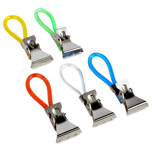 Praktiska klämmor för handdukar och disktrasor - 5-pack