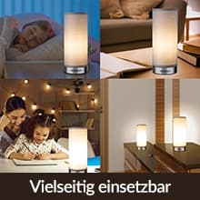 Dimbar bordslampa, touchfunktion, grå, 3 nivåer