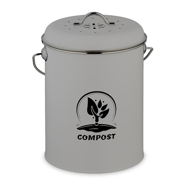 Kompostbeholder med lugtfilter, 5,5L Jernkøkken