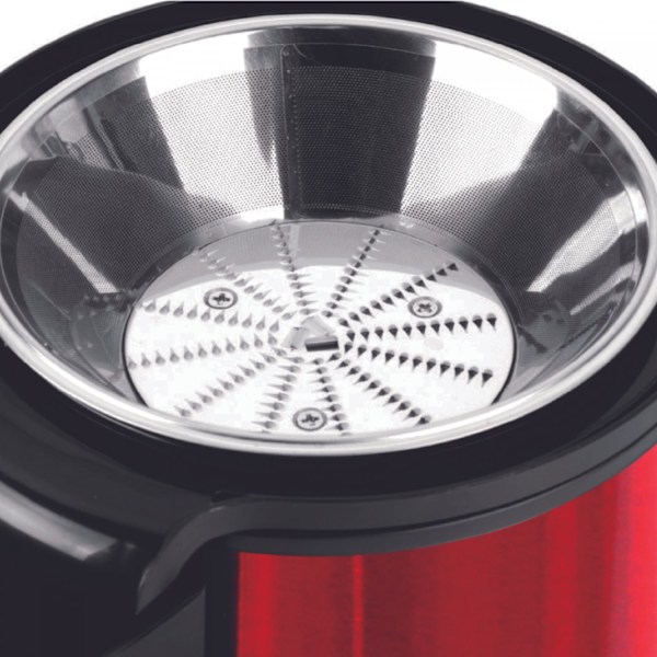 Royalty Line RL-PJ19001RD: 15L Juice Extractor i rustfrit stål - 700W - Rød