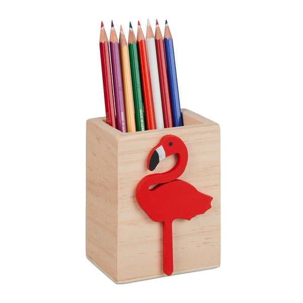 Kynäteline flamingolla
