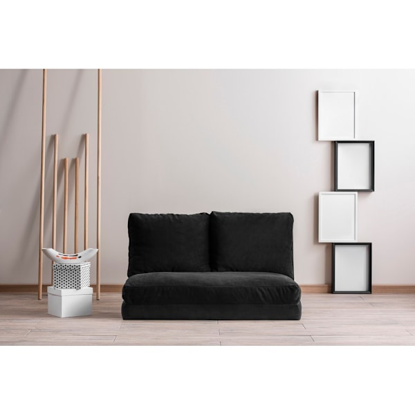 2-sæders sovesofa Taida - Sort