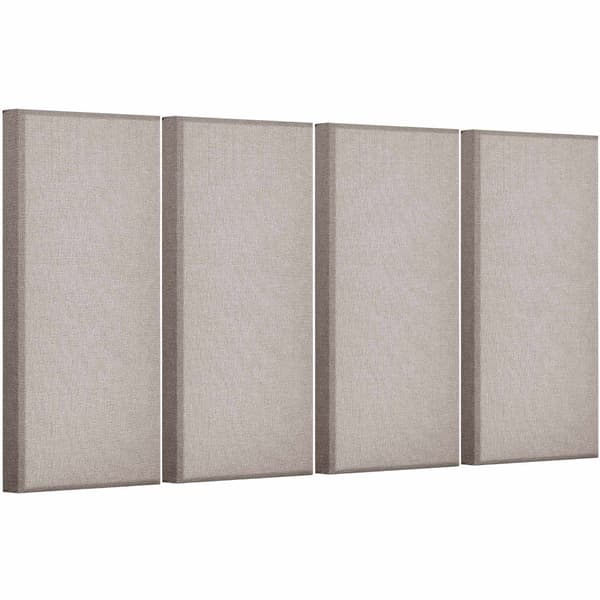 Akustiska paneler 4-pack, 2 i glasfiber, självhäftande