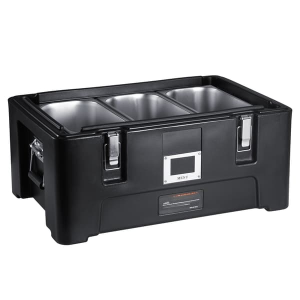 Isolerad matlåda 36 qt, 3 rostfria kastruller