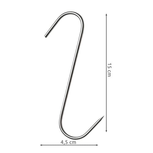 Set med rökkrokar – 15 delar, slitstark metall