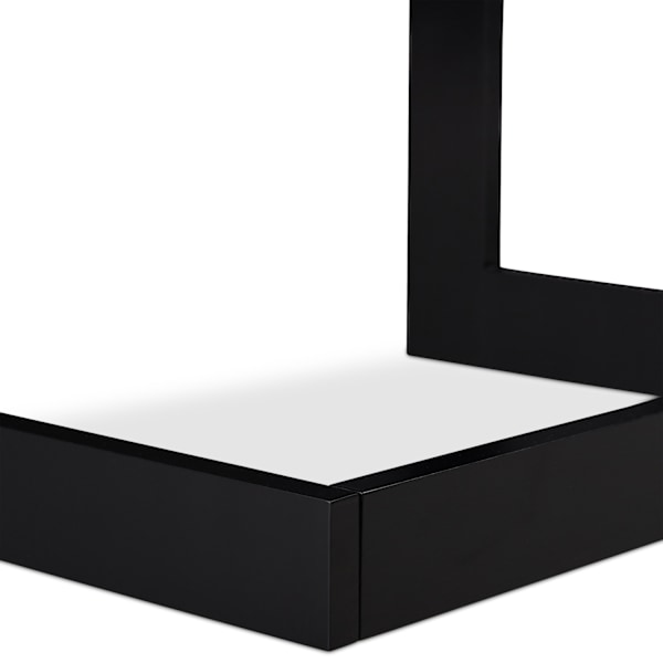 Sidebord med opbevaringsrum sort