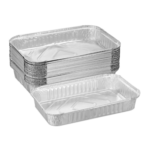 Aluminium grillbakke, sæt med 25 stk