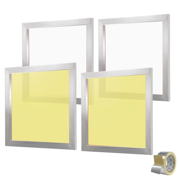 Screentrycksramar, aluminium 20x20 tum, 110 mesh, 4-pack