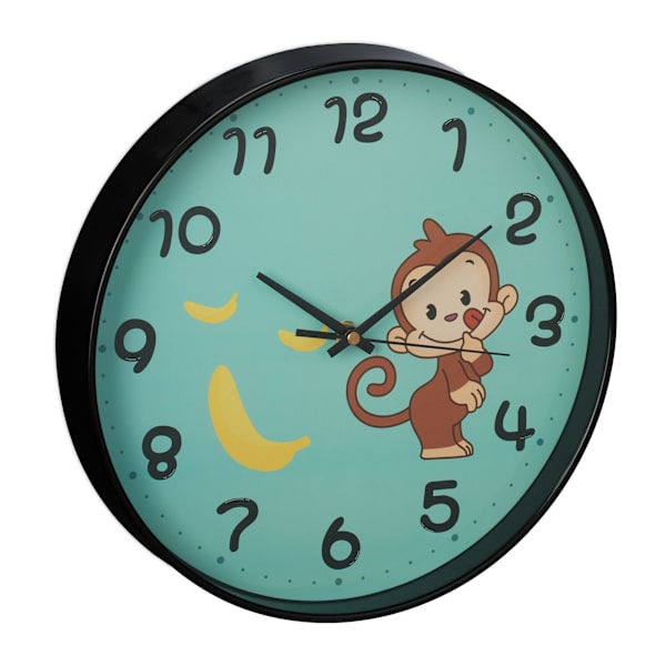 Väggklocka Monkey för barn