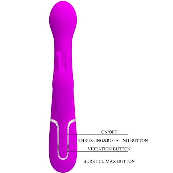 Pretty Love - Dejon Rabbit Vibrator 3 i 1 multifunktionsviol