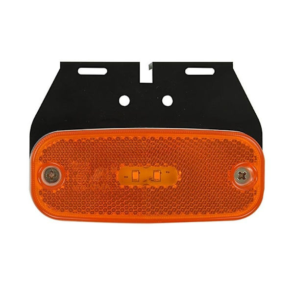 Sivuvalaisin 10-30V keltainen 110x45mm LED pidikkeellä läpipainopakkauksessa