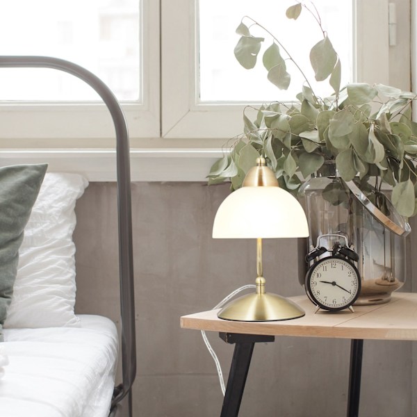 Bordlampe berøringsfunktion glasskærm