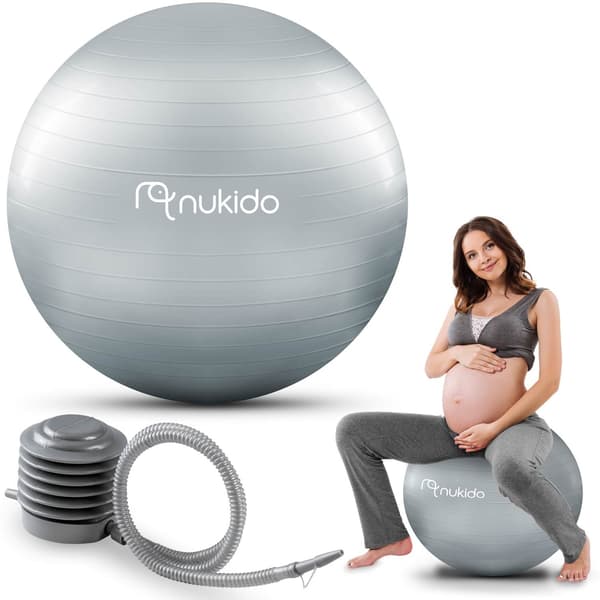 Raskauspallo aerobicin 65 cm NS-951 harmaa
