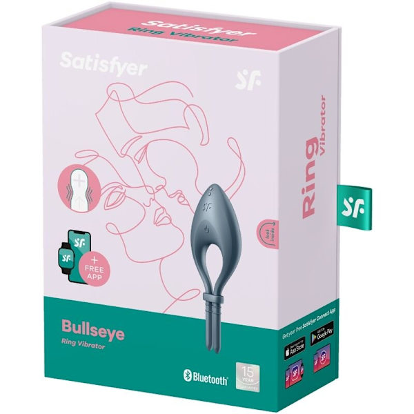 Satisfyer - Bullseye Ring Vibrator App Grå