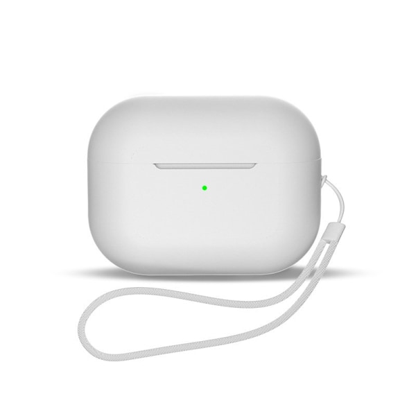Silikonfodral för AirPods 1/2 hörlurar + handledsrem vit