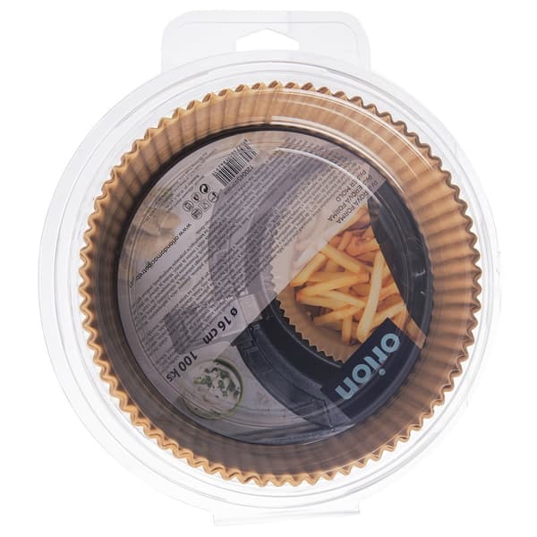 100-pack engångsinsatser för luftfritös, oljebeständiga, 230°C