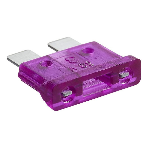 Terä sulake standardi 3A violetti 6 kpl läpipainopakkauksessa