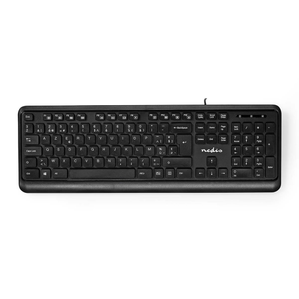 Wired Keyboard | USB-A | Multimedia | AZERTY | BE Layout | Numer