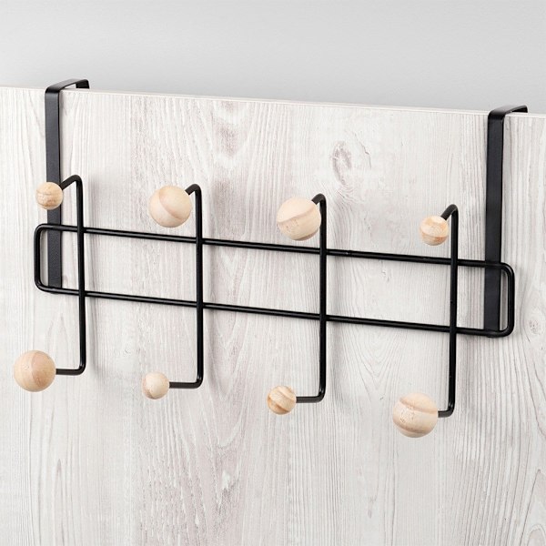Metal dørbøjle sort 37 cm