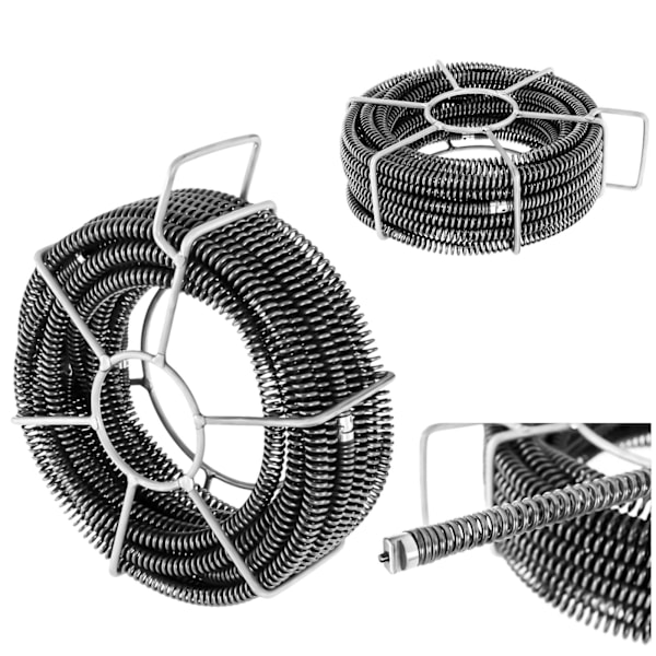 Spiralkolvfjäder för hydraulrör 6 x 2,45 m dia. 16 mm KIT