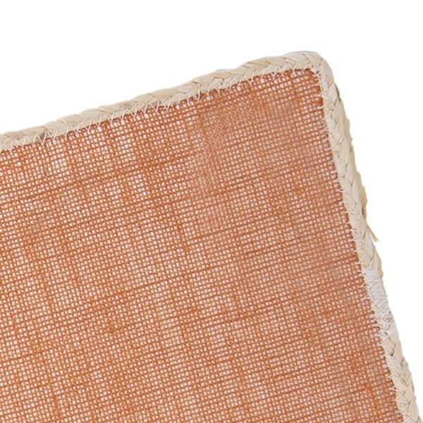 Rektangulær køkkenmåtte i polyesterfiber med elegant kant