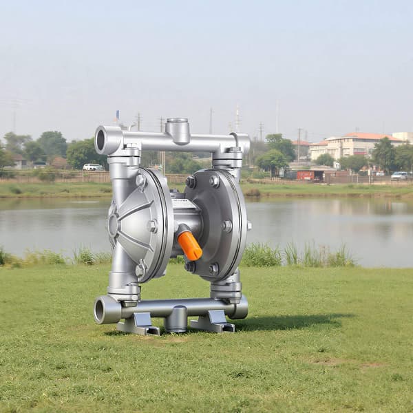 Luftdriven dubbelmembranpump, 25 l/min, aluminium