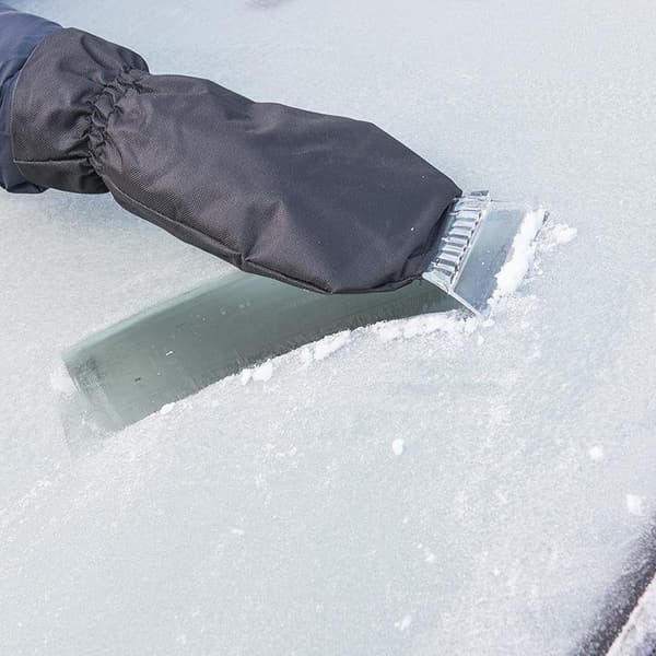 Isskrapa med handske Fleece