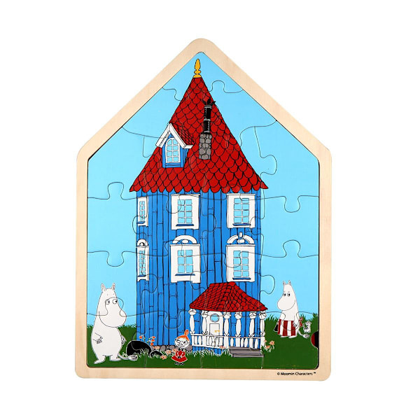 Mumin träinramat pusselhus