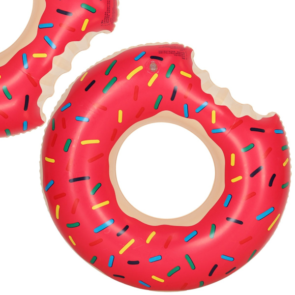 Børne oppustelige donut hjul 50cm pink