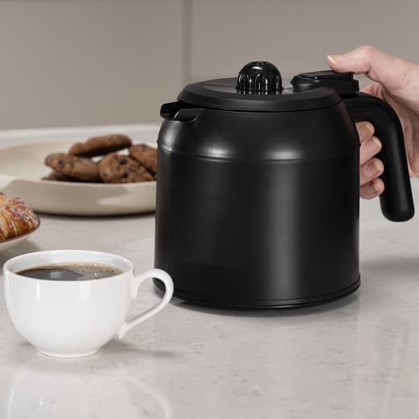 Kaffemaskine med 1L termokande, 10 kopper, sort