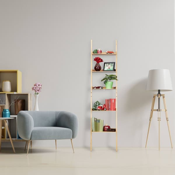 Stegehylla bambu 5 hyllor