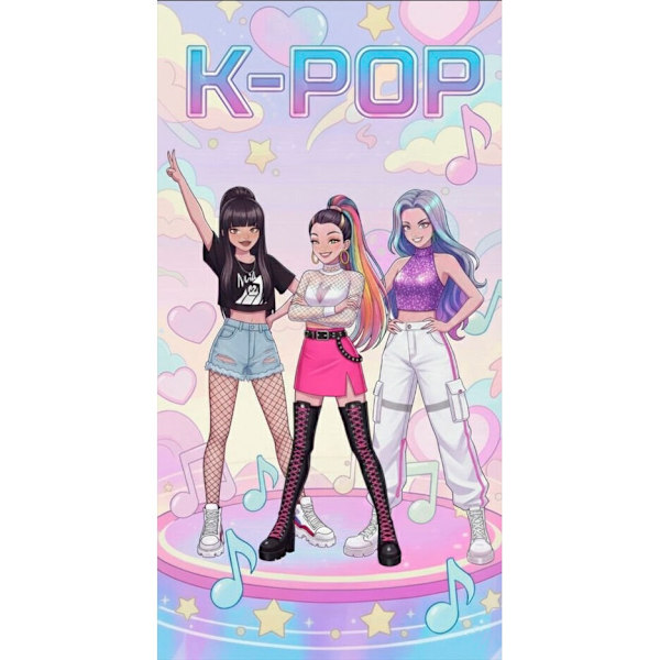 Kpop mikrofiber strandhandduk