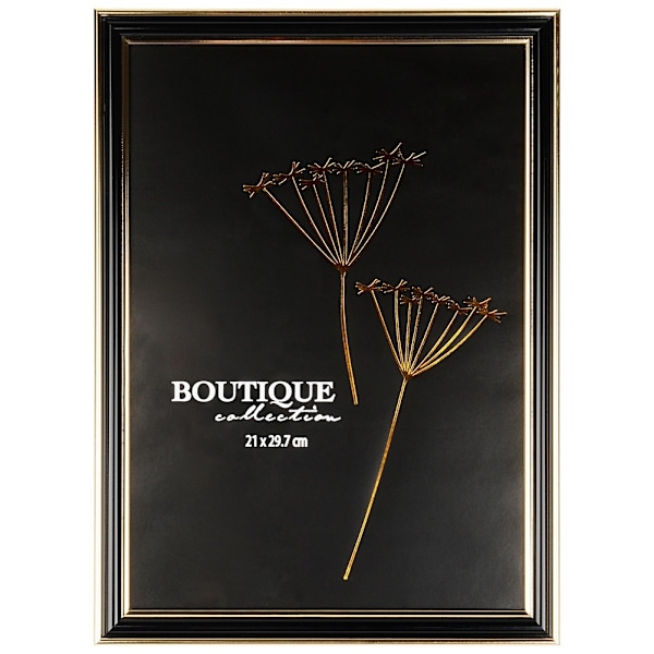 Sort guld fotoramme 21x29,7 cm