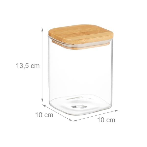 set med 3 förvaringsburkar med lock 900 ml