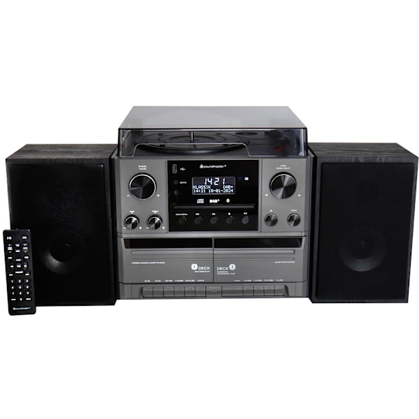 Stereo music centre MCD5600 with DAB+/FM radio, CD/MP3, turntable, double cassette, USB, Bluetooth