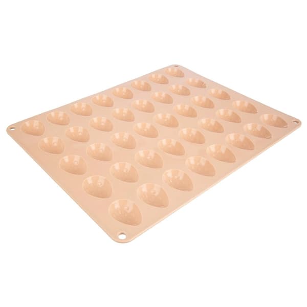 Silikonform för påskägg, 33,5x26x1,5 cm, Beige