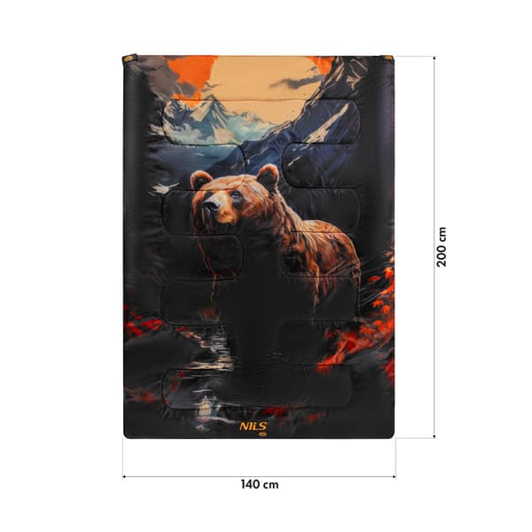 3-i-1 dobbelt sovepose, Bear Design