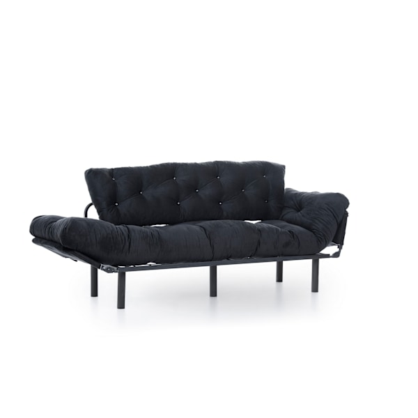 3-sæders sovesofa Nitta Triple - Sort