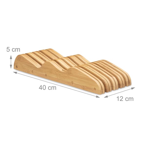 Bambu knivblock för låda