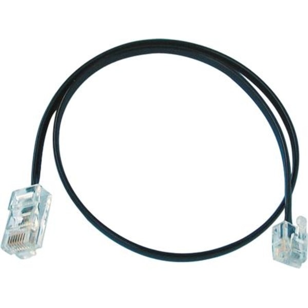 Telepatch-kaapeli musta RJ11-RJ11 2m
