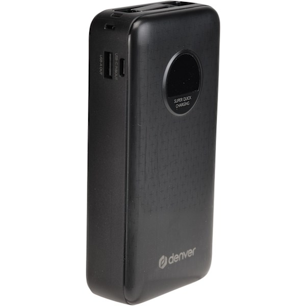 PowerBank 20 000 mAh 65W PD Musta