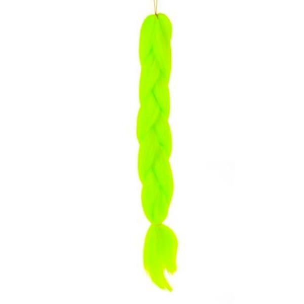 Syntetiske hårfletninger - neon