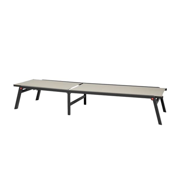 Udendørs chaiselongstol, foldbar, 5 positioner, 180 kg