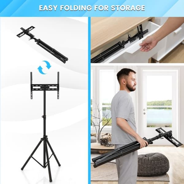 Højdejusterbart TV-stativ, 21-47 tommer, 35 kg