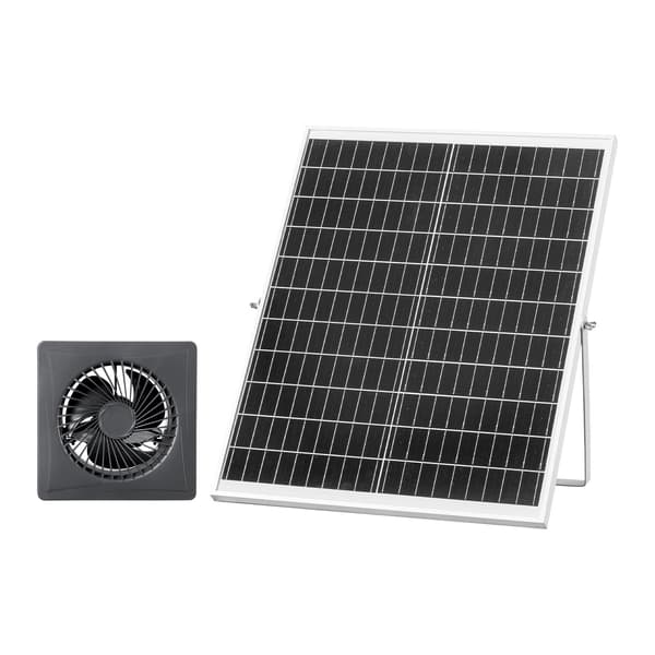 Soldriven frånluftsfläkt, 25W panel, 220 CFM