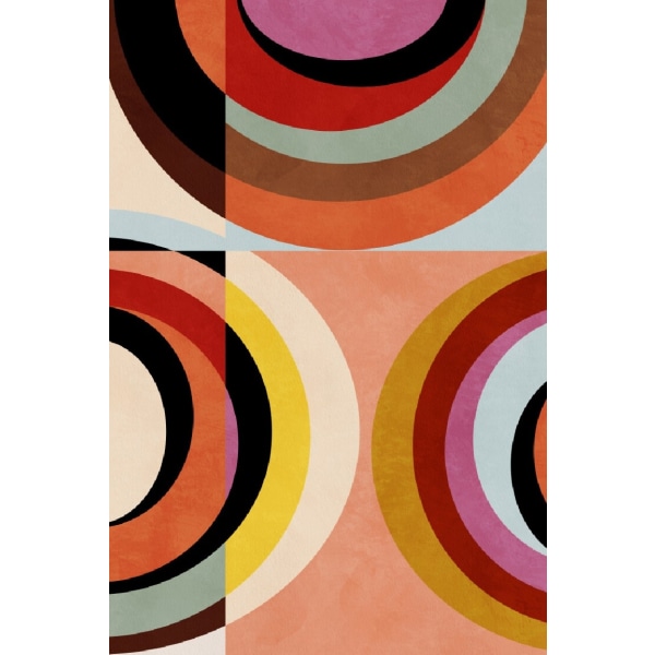 Warm Colors Bauhaus Geometry3 - 30x40 cm